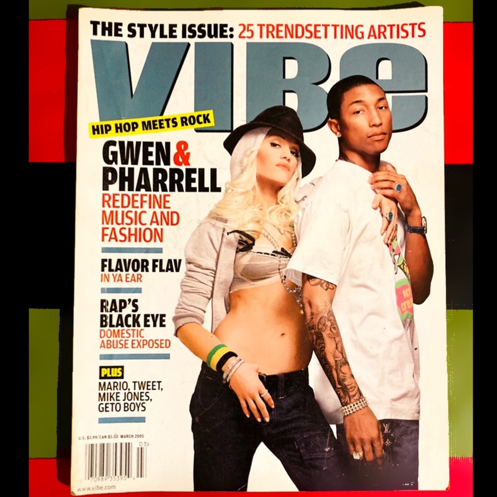 Vintage VIBE Magazine: Gwen Stefani and Pharrell Williams Cover (2005)